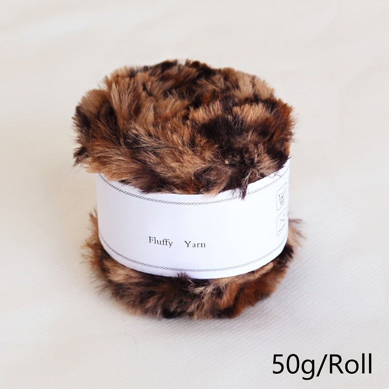 1pc Fur Yarn Ball Faux Mink Fur Yarn for DIY Knitting Crocheting Hat Scarf Purse