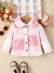 Autumn Baby Girls Fleece Furry Coat Warm Jacket