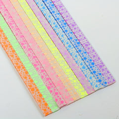 210pcs Luminous Star Origami Paper Strips Heart Pattern Paper Lucky Stars