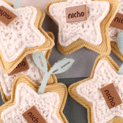 7pcs Pentagram Plush Hair Accessories Patches for Girls DIY Clothing Coat