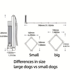 Portable Dog Poop Cleaning Tool Long Handled Pet Excrement Collector