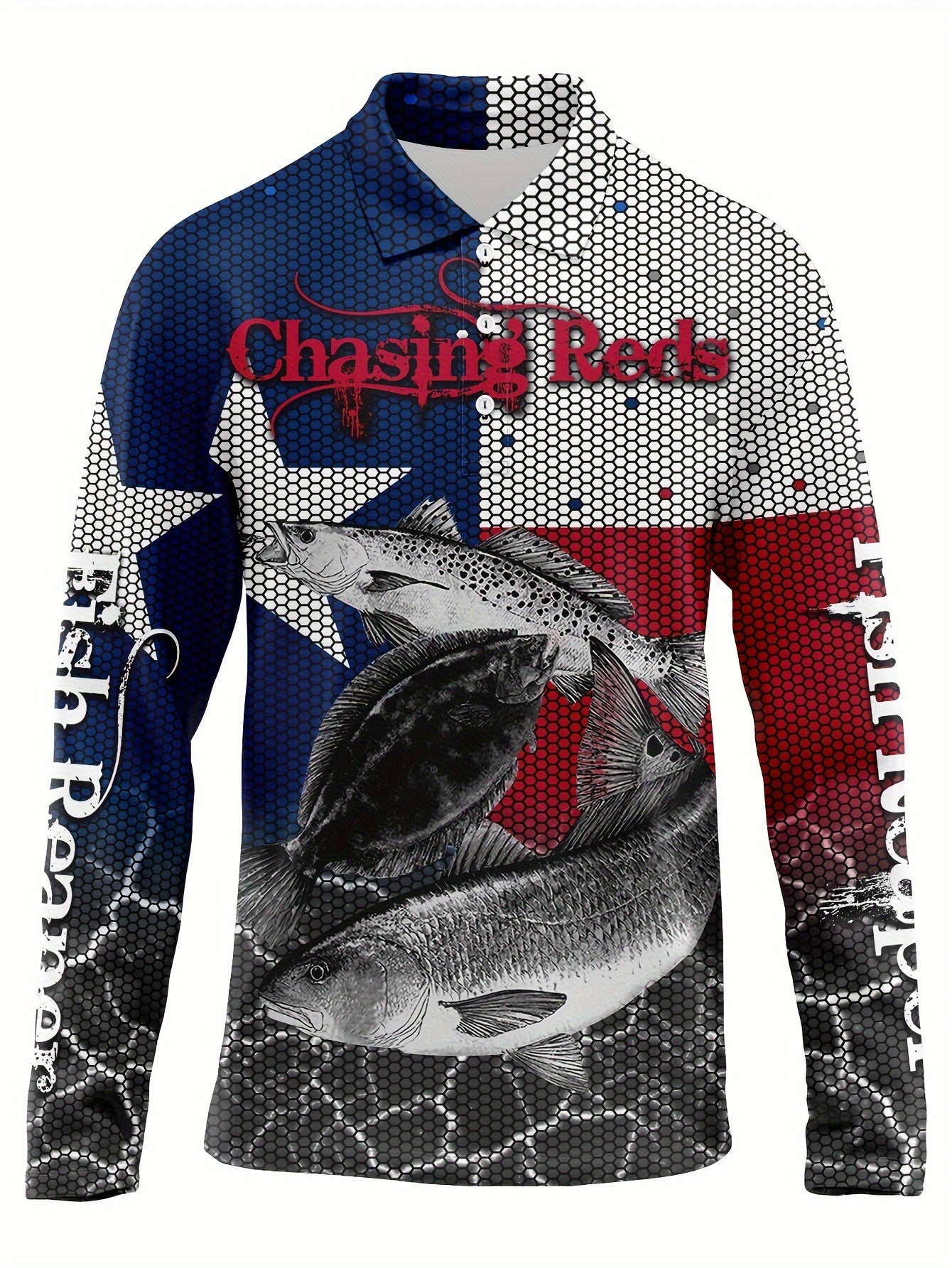 Fish 3d Pattern Men's Long Sleeve Shirt For Autumn Mens Clothing