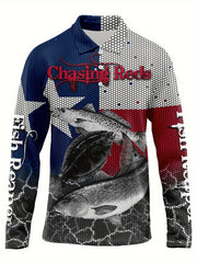 Fish 3d Pattern Men's Long Sleeve Shirt For Autumn Mens Clothing