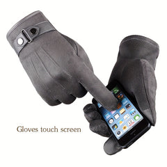 Winter Motorcycle Riding Gloves Touch Screen Windproof Warm Gloves