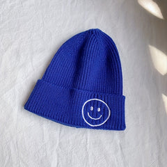 Kids Smiling Face Baby Hat Warm Knitted Woolen Hat