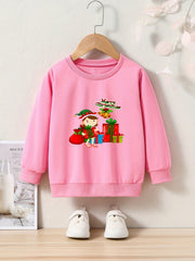 OERYUI Girl Christmas Sweatshirt Crew Neck Long Sleeve Kids