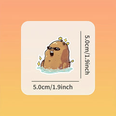 52pcs Cartoon Potato Series Waterproof Stickers for Kids' Parties