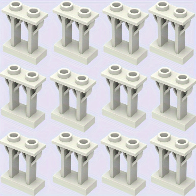 Farm Building Block Set with Columns, Fence