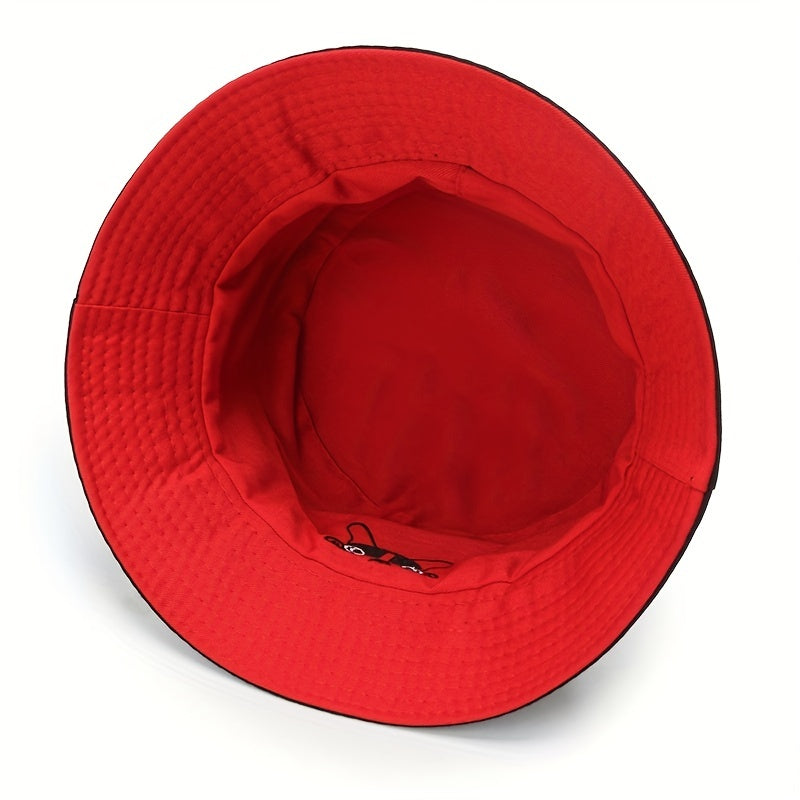 Bulldog Reversible Couple Bucket Hat Sun Hat Lightweight Fisherman Cap