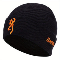 Men's Letter Knitted Hat Warm Skull Cap