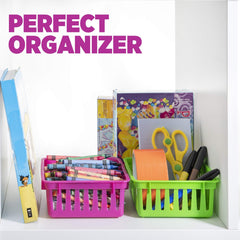12pcs Classroom Storage Basket Crayon And Pencil Organizer Box