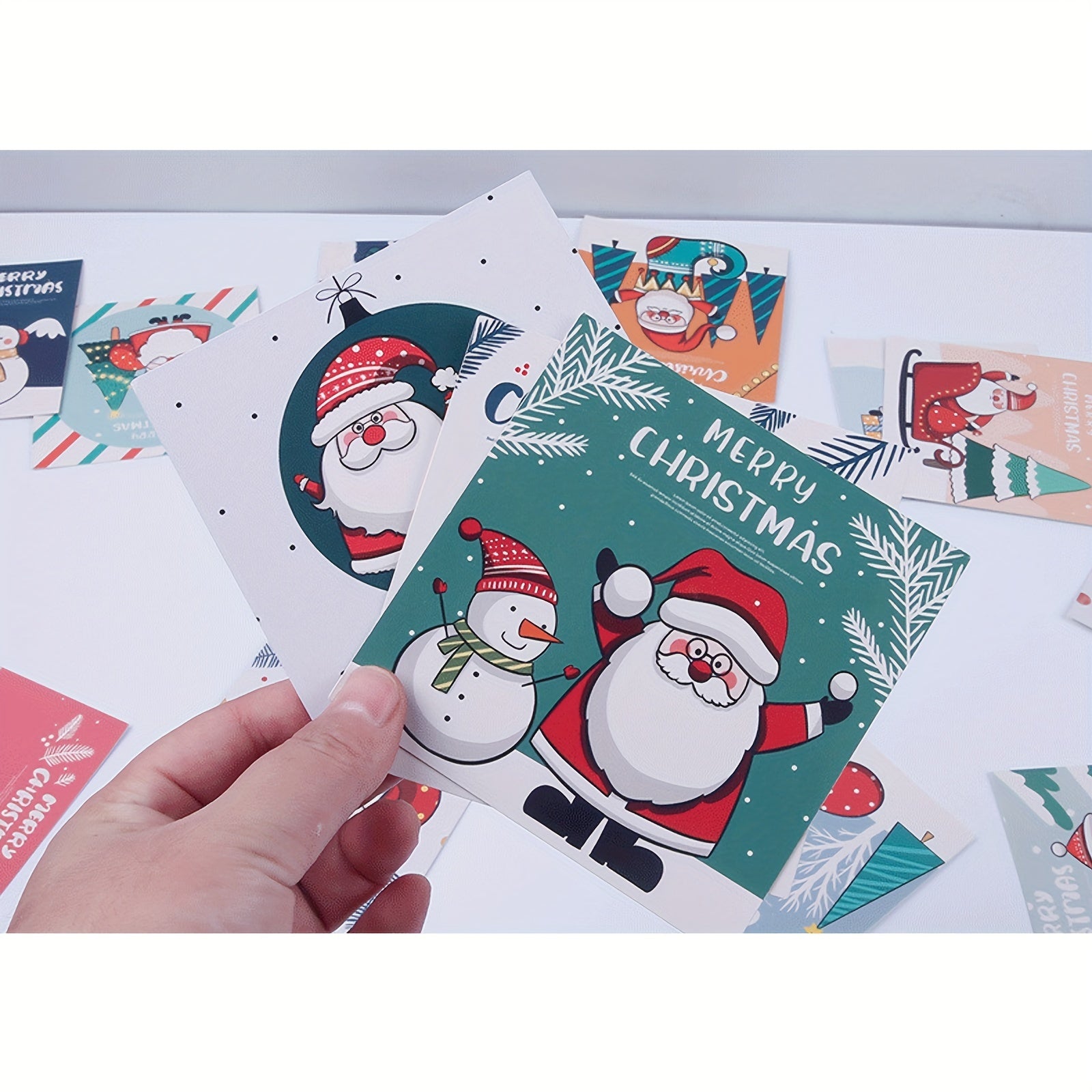 30 Pcs Christmas Greeting Card Mini Xmas Blessing Card Year Gift Postcard