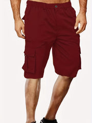 Men's Cargo Cropped Pants with Pockets for Summer