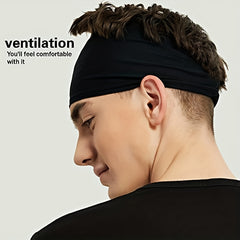 10pcs Men's Sports Hairband for Running Cycling & Training Outdoors