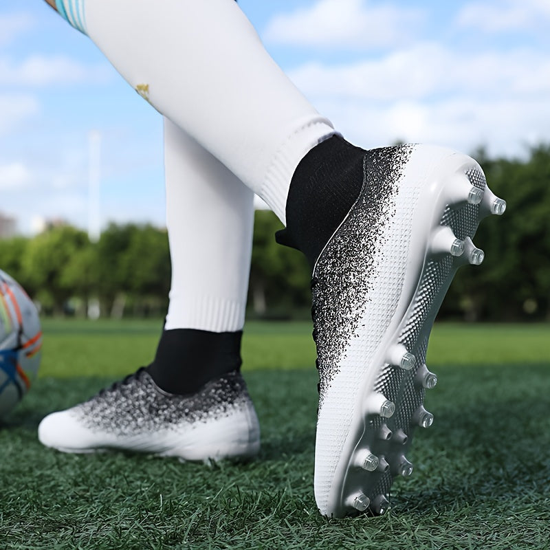 Men's High Top Non Slip AG Football Cleat Professional Soccer Shoes