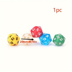 1PC D20 Gaming Dice 20 sided Dice Number 1-20 RPG Game