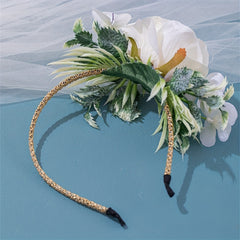 Princess Floral Hair Hoop for Girls, Decorative Hair Accessories