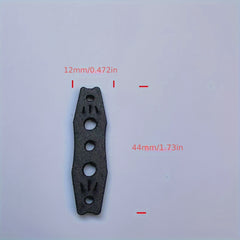 50pcs Microfiber Slingshot Pit Pouch With Center Hole & Double Pits