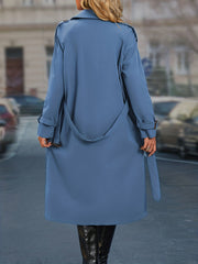 Double Breasted Belt Trench Coat for Women