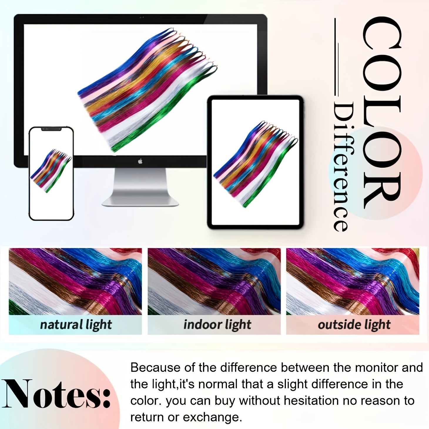 Hair Tinsel Kit 12 Colors 3400 Strands Fairy Tinsel Hair Extensions