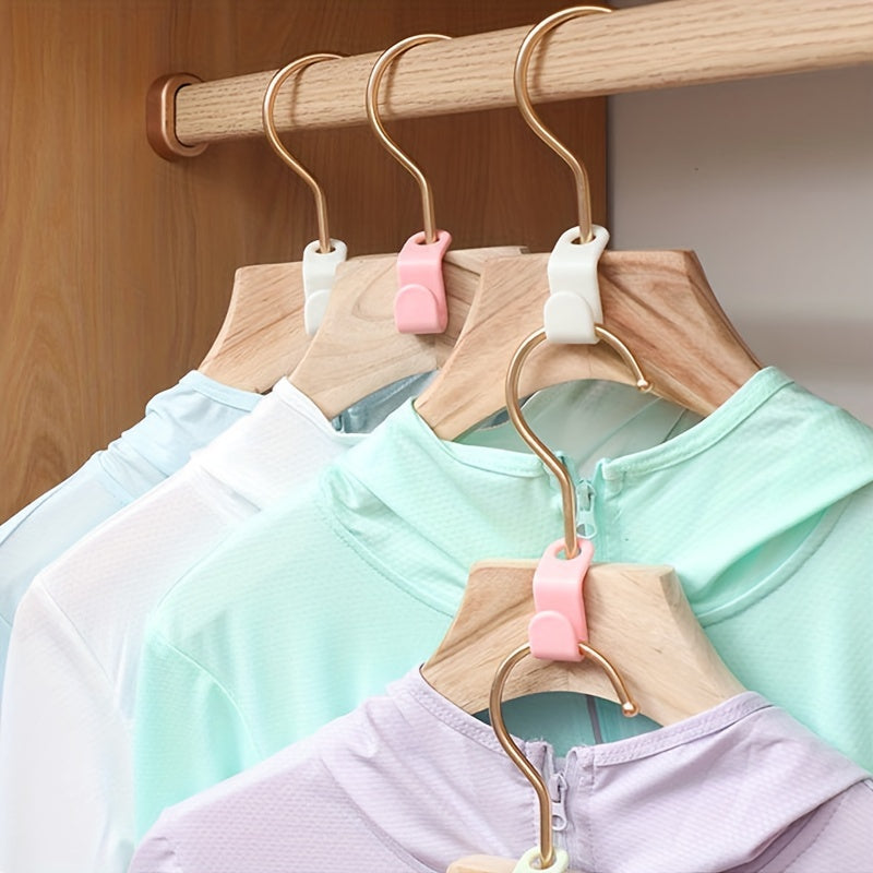 20pcs Heavy Duty Cascading Hanger Extension Hooks with Plastic Hanger Connectors