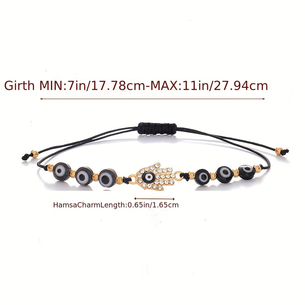 Evil Eye Bracelets Mexican Handmand String Kabbalah Mal De Ojo Protection