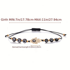 Evil Eye Bracelets Mexican Handmand String Kabbalah Mal De Ojo Protection