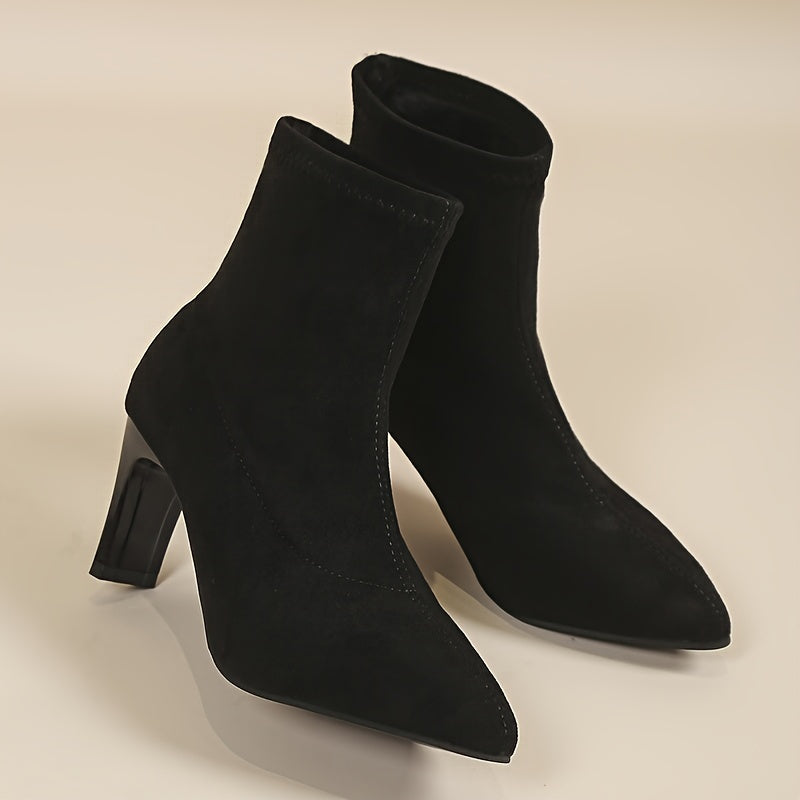 Plush Lined Ankle High Boots for Women