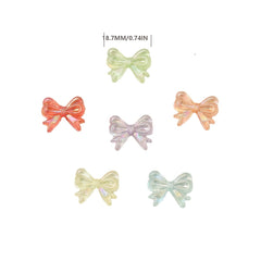 20pcs 18 7mm Mixed Butterfly Hair Accessories DIY Colorful Jewelry Gift Making