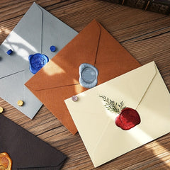 Linen Woven Retro Envelope Greeting Card Stationery Collection