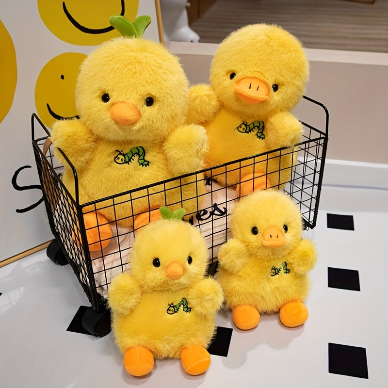 7 87in Yellow Duck and Chicken Plush Toy Soft Farm Animals Doll Funny Holiday