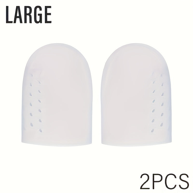 Soft Gel Toe Caps for Big Toe - Breathable Silicone Toe Protector Sleeves