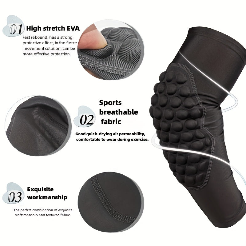 Universal Honeycomb Anti-collision Knee Pads for Outdoor Sports