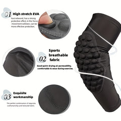 Universal Honeycomb Anti-collision Knee Pads for Outdoor Sports