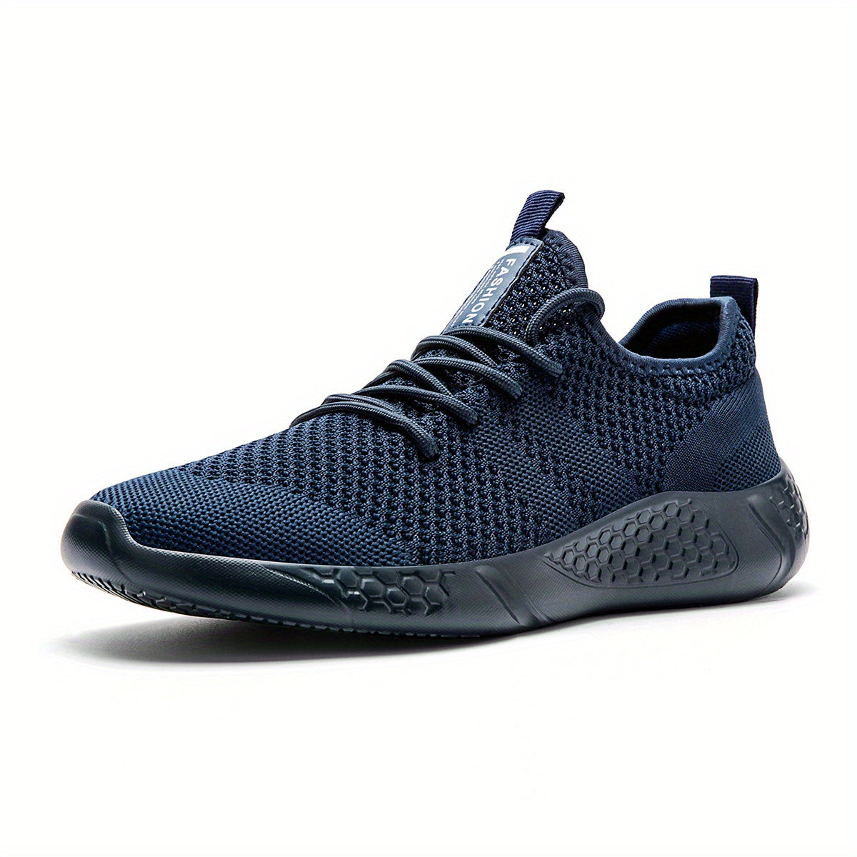 Men's Lace Up Knit Sneakers Breathable Outdoor Shoes