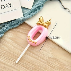 Bowknot Birthday Number Candle Princess 0 9 Number Candles Cake Decor