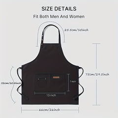 Hanging Neck Apron Tie Waist for Work Uniform