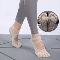 Non Slip Yoga Socks Women Dance Socks With Grips For Home Anti Slip Sport Socks