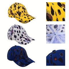 Leopard Baseball Cap Outdoor Sports Cap Men Women Sunscreen
