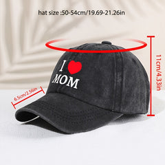 Kids' Sunshade Adjustable Baseball Cap I Love Mom