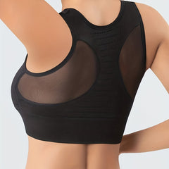 Wireless Tank Sports Bra Push Up Shockproof Running Bra
