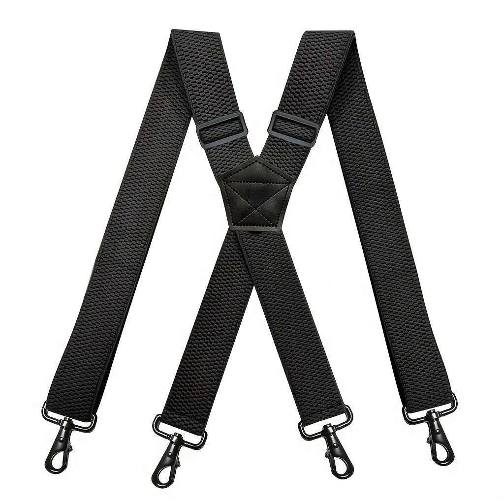 Heavy Duty Suspenders For Men Work Outdoor Motorbiking Skiing