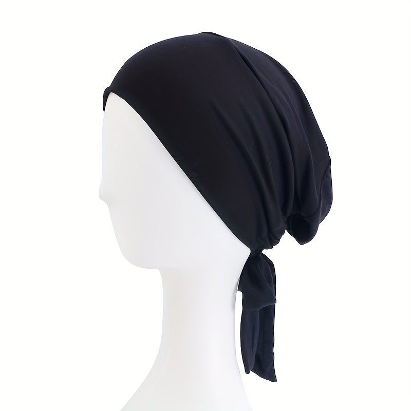Lace Up Head Scarf Turban Cap for Women