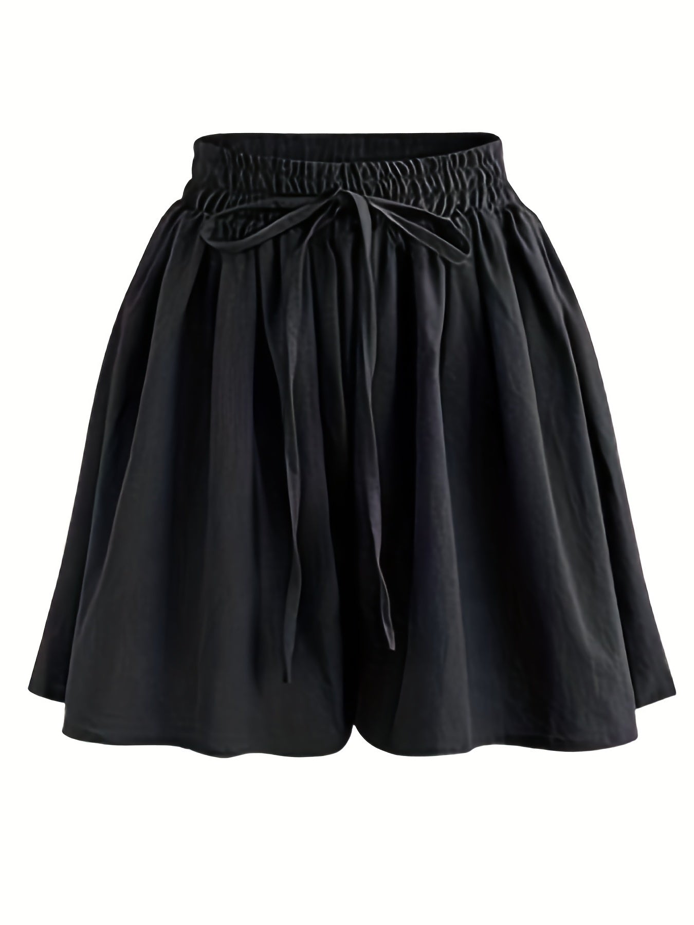 Basic Drawstring Shorts Women's Casual Stretch Shorts