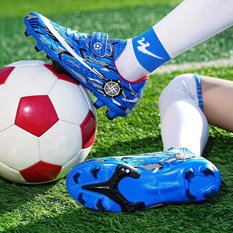 Kids Football Cleats Lightweight Comfortable Sport Shoes for Boys Girls