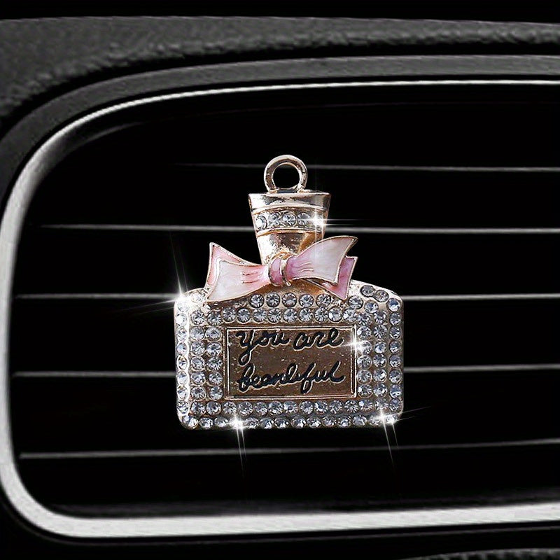 Diamond Mounted Car Air Freshener Clip Decoration