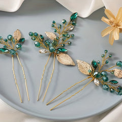 Crystal Jewelry Hairpin U shaped Ponytail Holder Hair Accessories