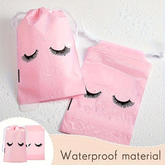 50pcs Reusable Eyelash Aftercare Bags with Drawstring