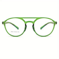 Unisex Round Anti Blue Light Computer Glasses + Case