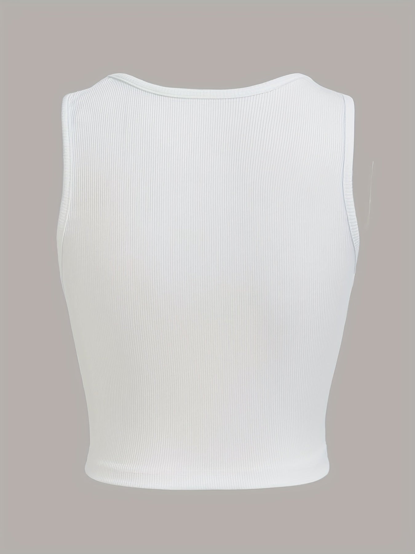 Graphic Print Crop Tank Top Women's Summer Clothing